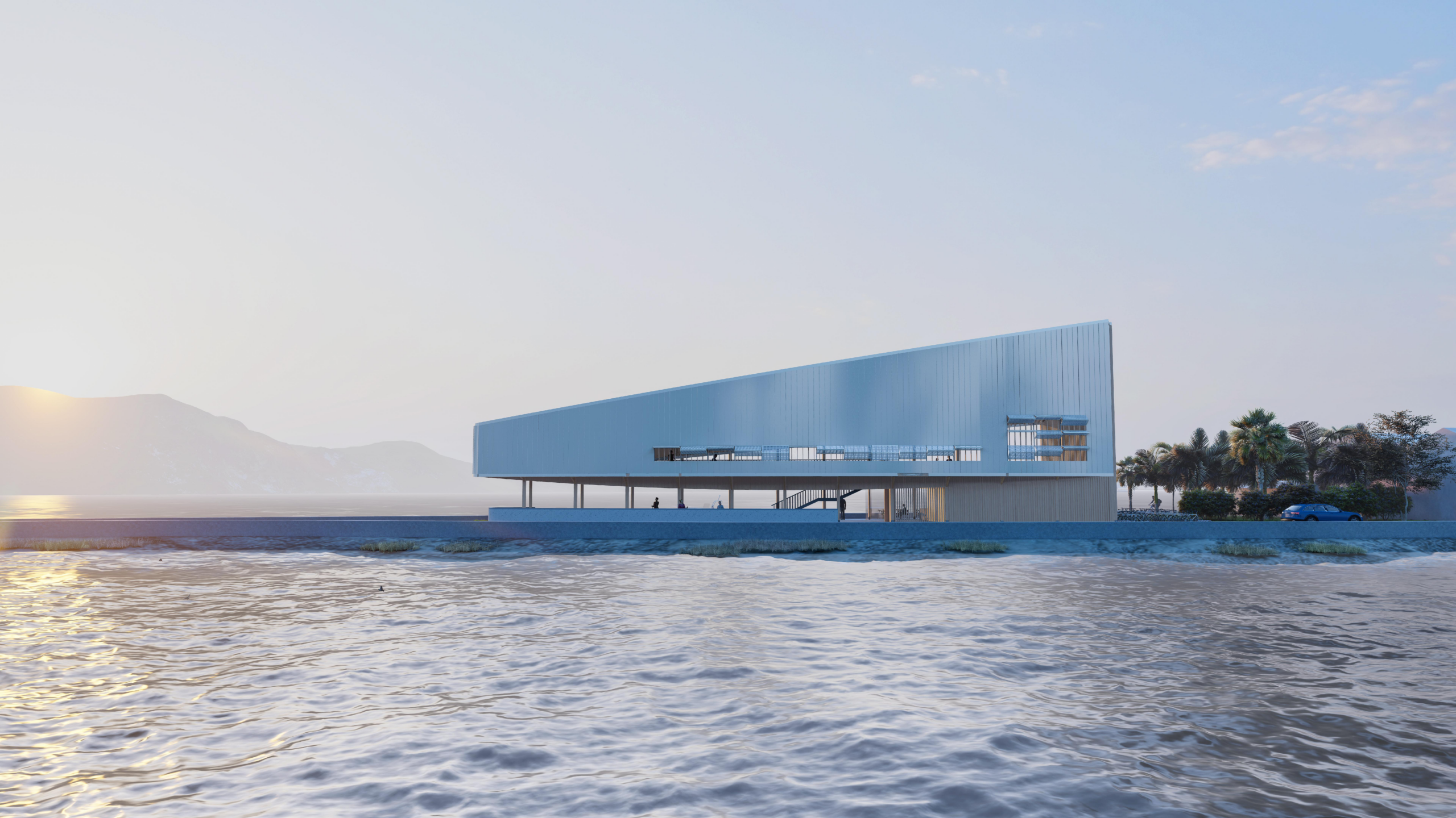 陵水环潟湖驿站：三文建筑—“一叶舟”